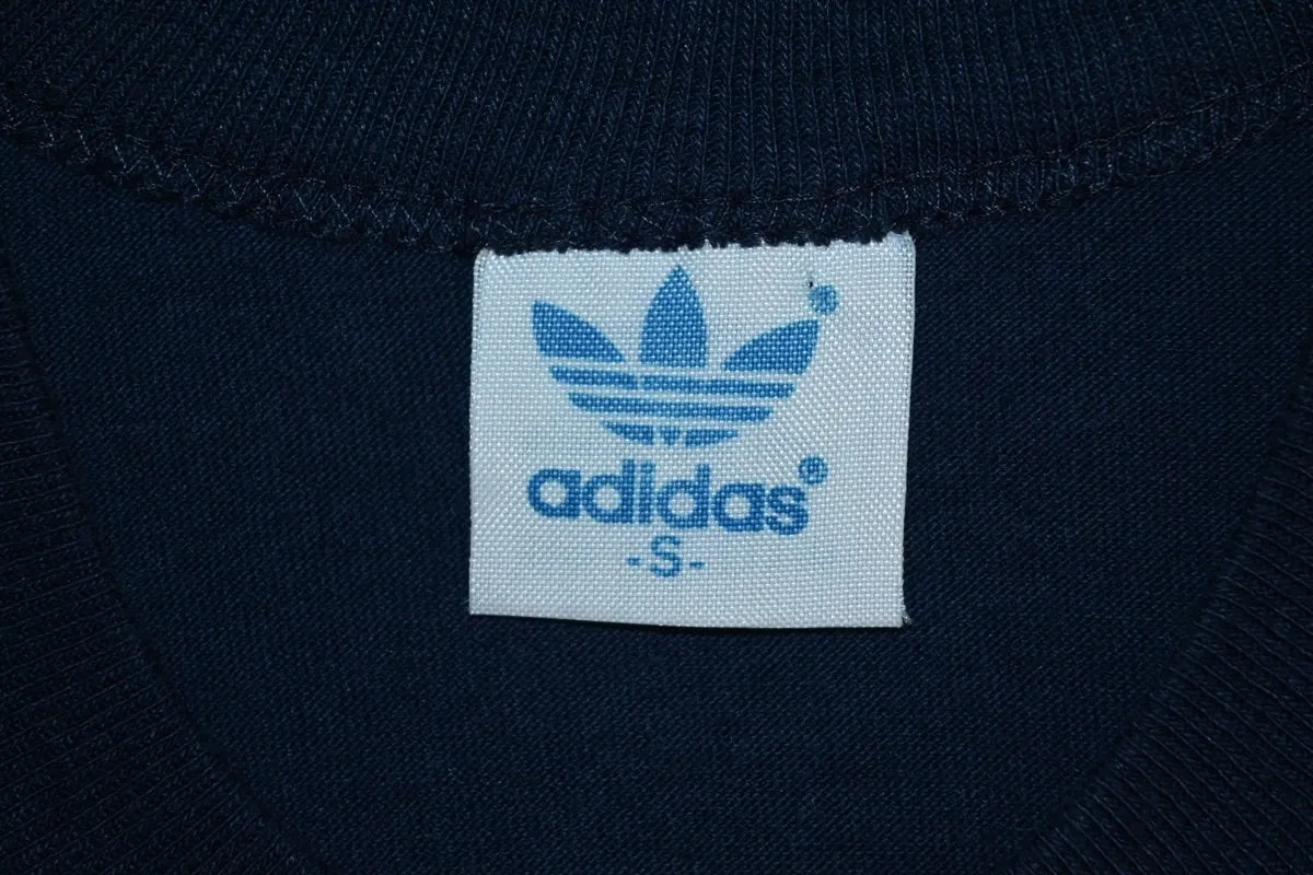 80s Adidas Three Stripe Trefoil Logo t-shirt Small