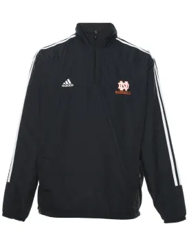 Adidas Black & Orange Basketball Design Nylon Jacket - M