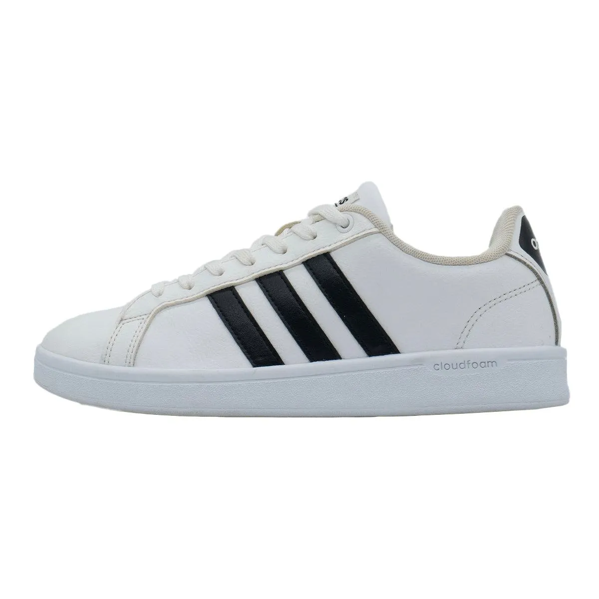 Adidas Cloudfoam Advantage Low-Top Sneakers Leather White Colour For Women