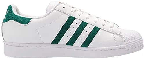 adidas Originals Men's Superstar Sneaker, White/White/Gold Metallic, 7