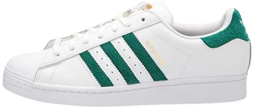 adidas Originals Men's Superstar Sneaker, White/White/Gold Metallic, 7