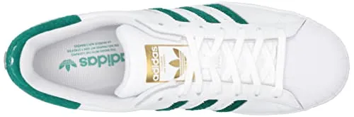 adidas Originals Men's Superstar Sneaker, White/White/Gold Metallic, 7