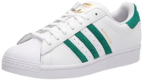 adidas Originals Men's Superstar Sneaker, White/White/Gold Metallic, 7