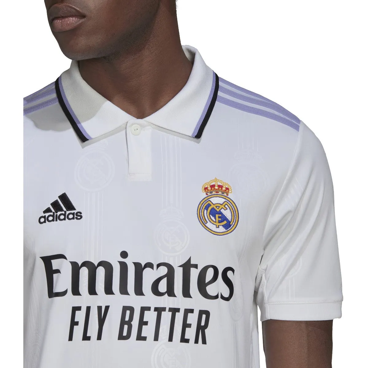 adidas Real Madrid CF Home Jersey 2022/23 HF0291 WHITE/PURPLE