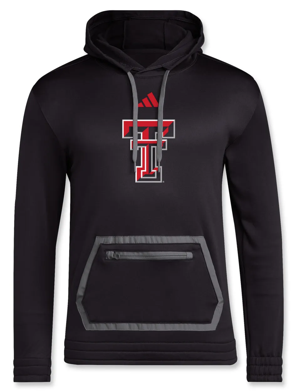 Adidas Texas Tech Team Issue "Locker Double T Logo" Pullover Hood