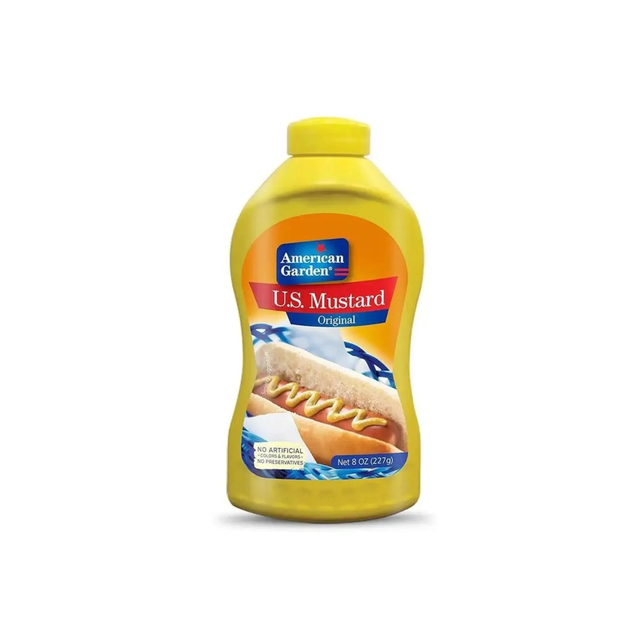 American Garden Yellow Mustard Squeeze 12x8oz