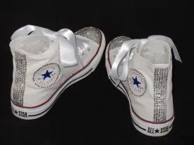 Bridal Hi Top Crystal Converse