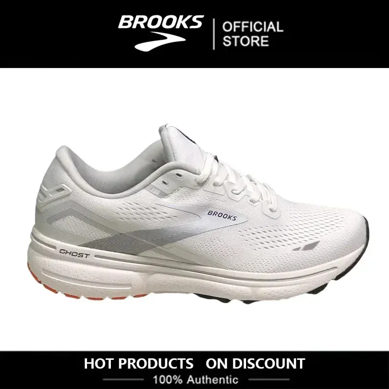 BROOKS Ghost15 Men Running Shoes Lightweight Shock Absorbing Anti-Slip Sneakers Cushioned Soft Sole Long Distance Running Shoes