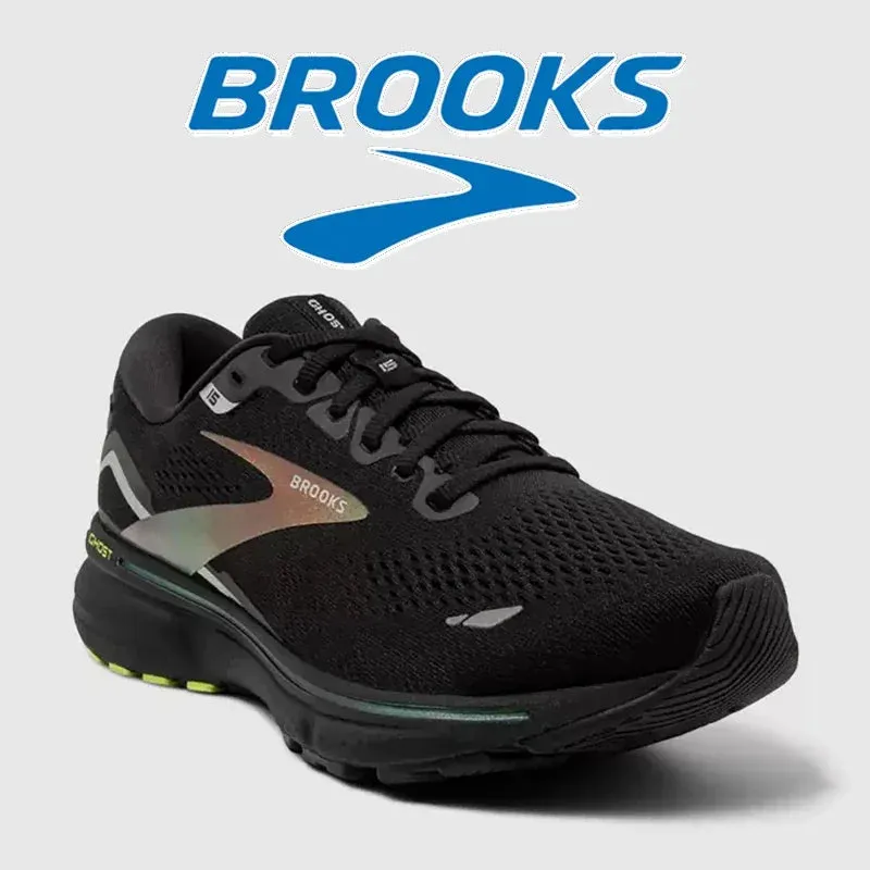 BROOKS Ghost15 Men Running Shoes Lightweight Shock Absorbing Anti-Slip Sneakers Cushioned Soft Sole Long Distance Running Shoes