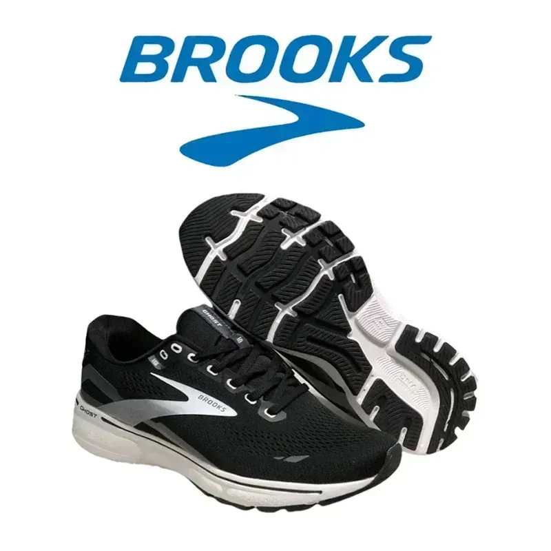 BROOKS Ghost15 Men Running Shoes Lightweight Shock Absorbing Anti-Slip Sneakers Cushioned Soft Sole Long Distance Running Shoes