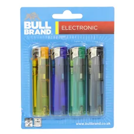 Bull Brand Electronic Lighters 4 Pack