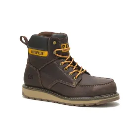 Caterpillar Calibrate (p91418) Steel Toe Men's Work Boot In Leather Brown