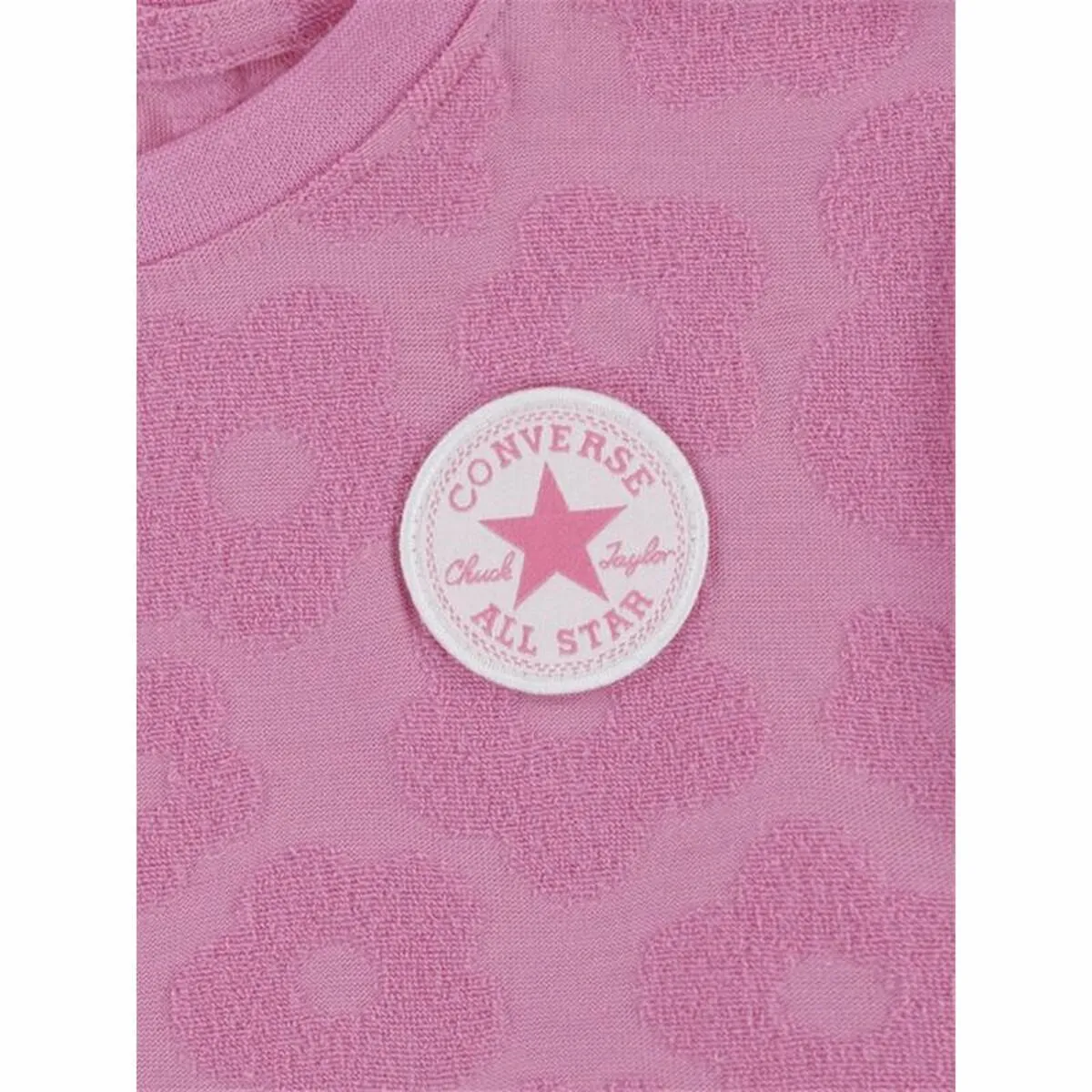 Children's Sports Outfit Converse Floral Jacquard Dark pink