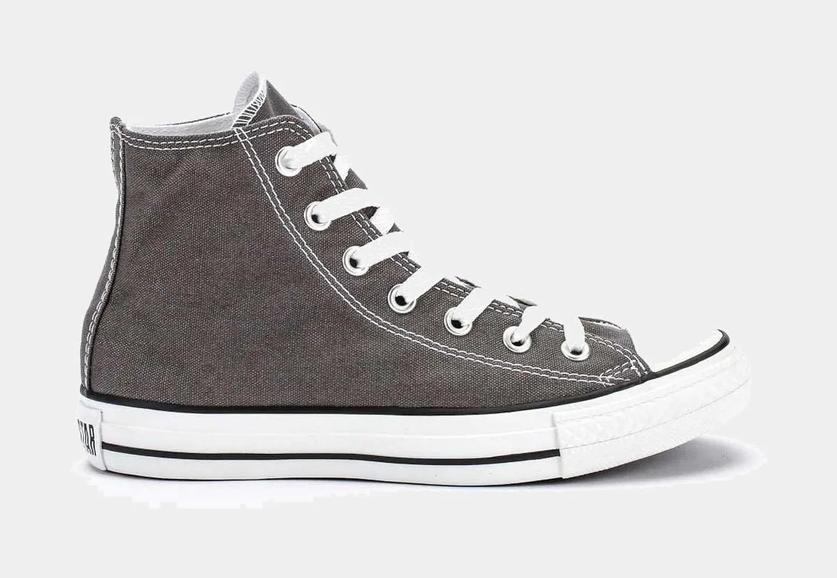 Chuck Taylor All Star Classic Colors High Solid Canvas Mens Lifestyle Shoes (Charcoal/White)