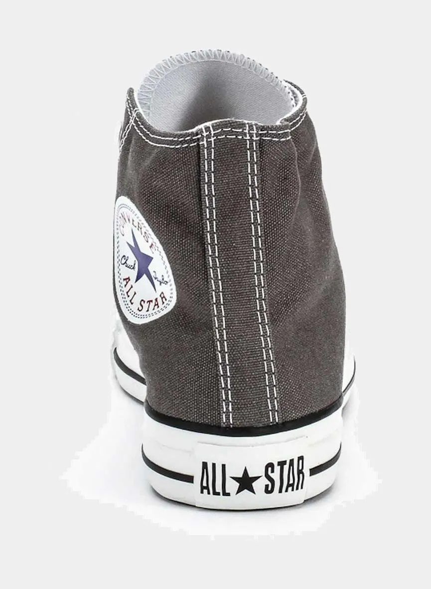 Chuck Taylor All Star Classic Colors High Solid Canvas Mens Lifestyle Shoes (Charcoal/White)