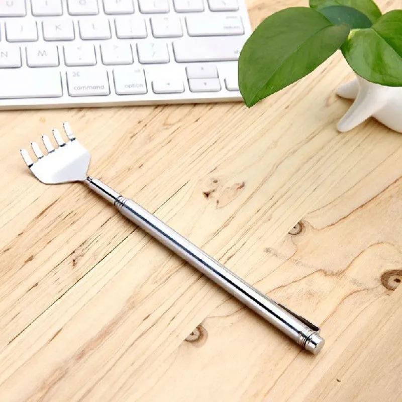 Convenient Portable Claw Telescopic Stainless Steel Back Scratcher Extendable MD892