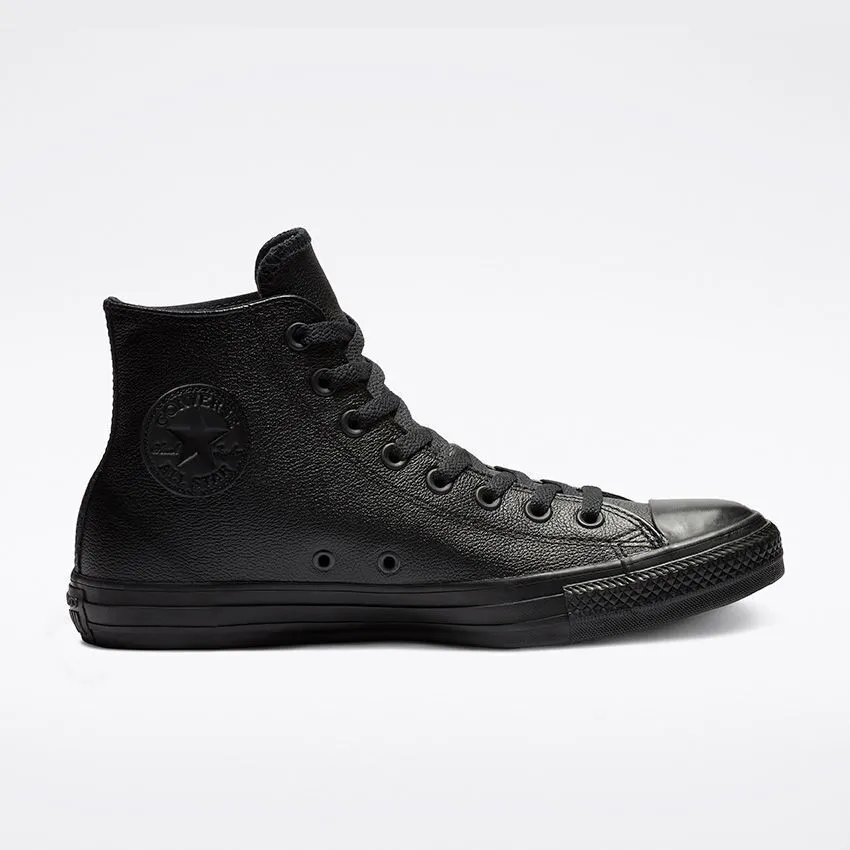 Converse Chuck Taylor All Star High 135251C Unisex Black Leather Skate Shoe C664