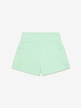 Converse Girls Wide Waistband Rib Shorts in Green