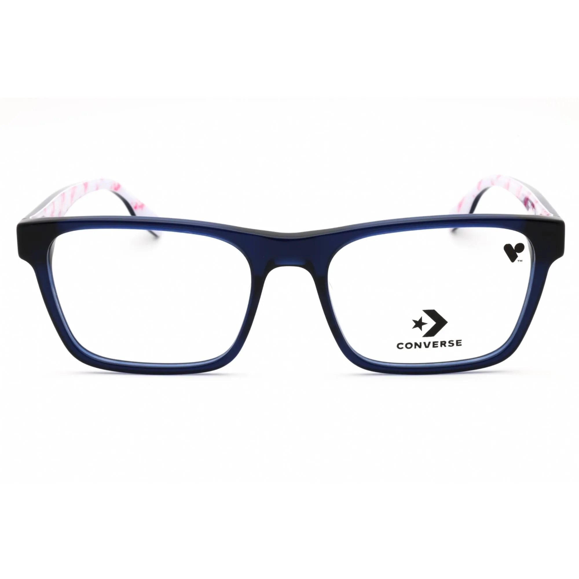 Converse Men's Eyeglasses - Crystal Obsidian Acetate Rectangular Frame | CV5000 411