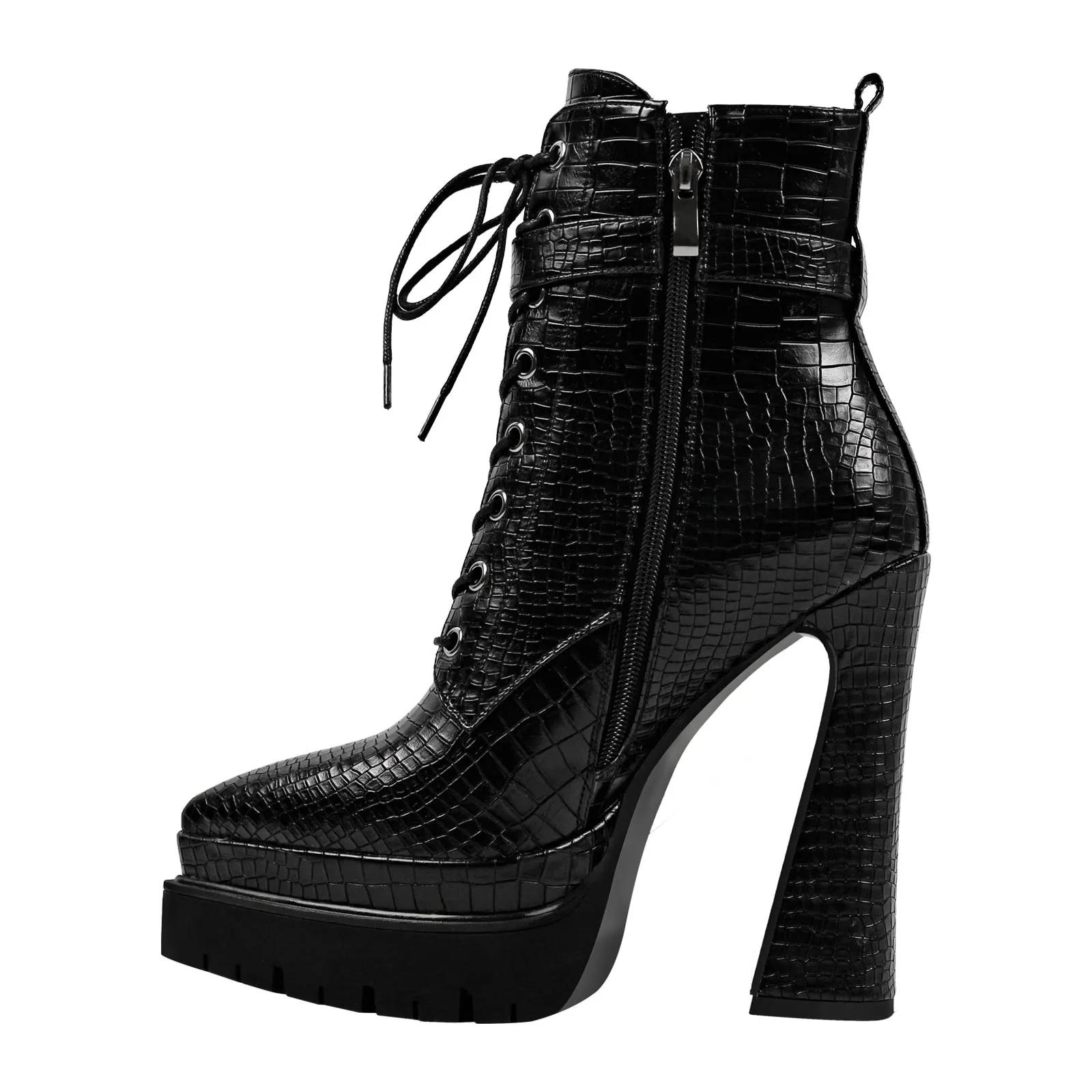 Double Platform Ankle Boots