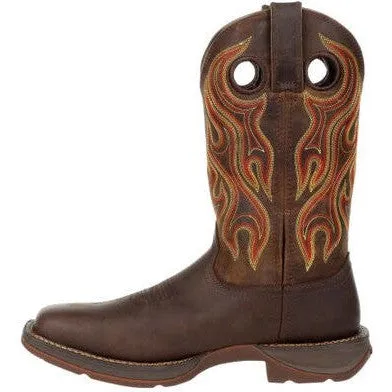 Durango Men's Rebel 12" Soft Toe Western Classic Boot- Chestnut- DDB0317