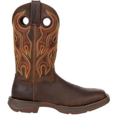 Durango Men's Rebel 12" Soft Toe Western Classic Boot- Chestnut- DDB0317