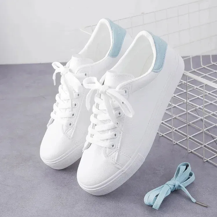 Fashionable Lace-Up Platform Sneakers for Women