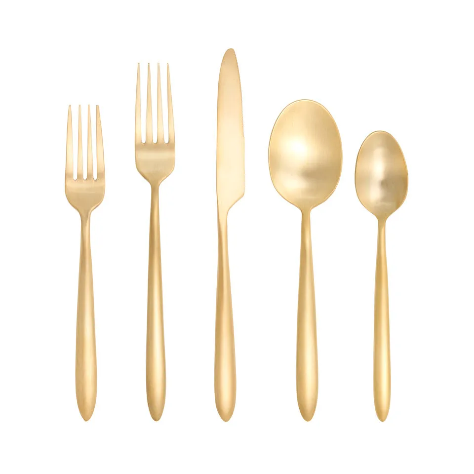 Fortessa Velo Brushed Flatware Set