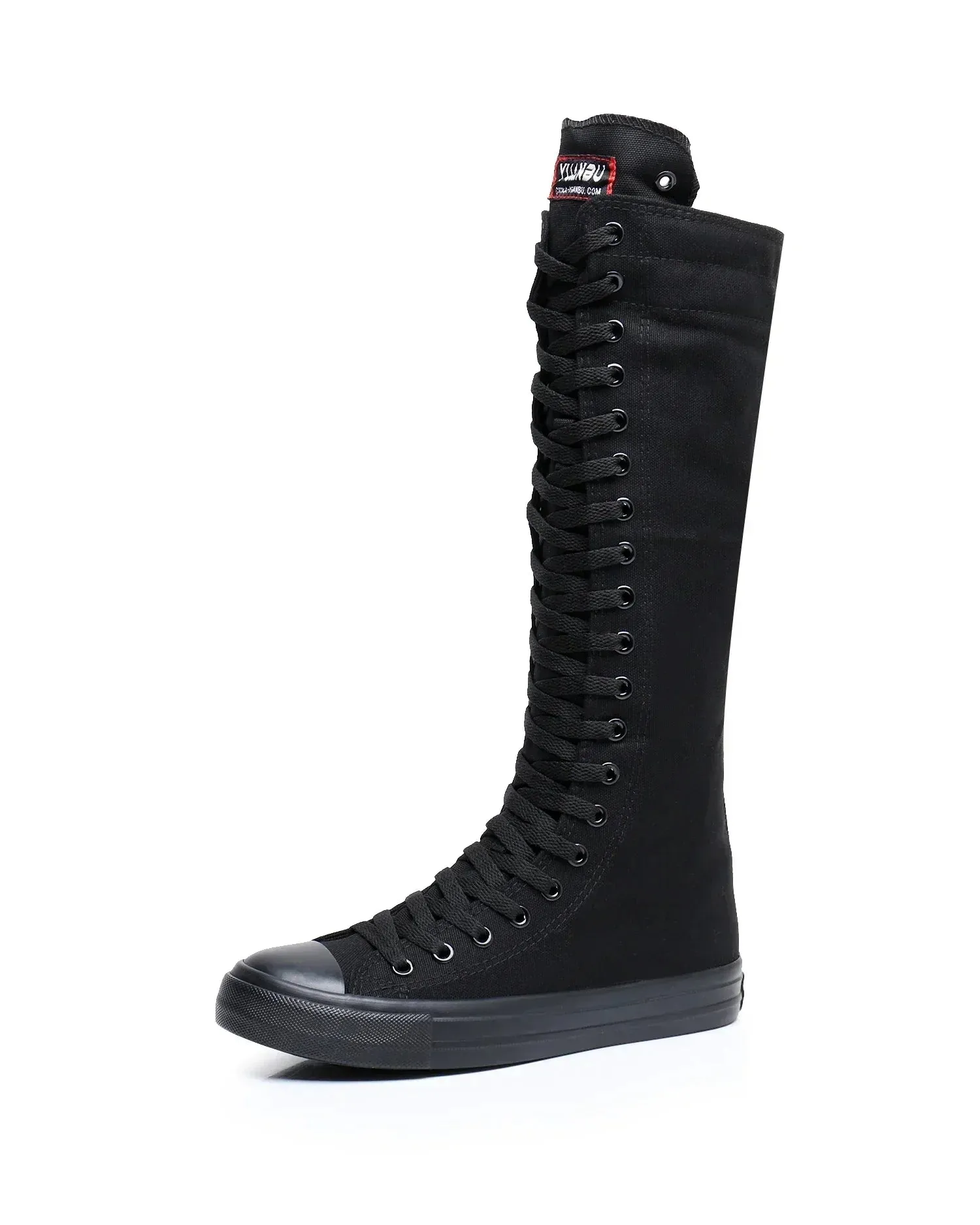 Funki Buys | Boots | Women's High Top Lace Up Canvas Boots