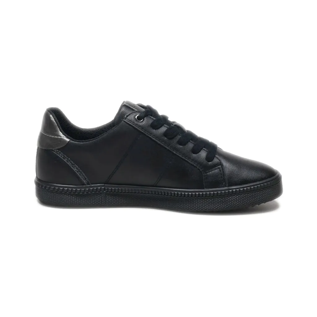 Geox D Blomiee C Low-Top Sneakers Leather Black Colour For Women