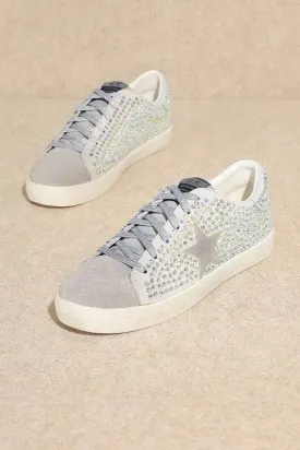 Glam Star Rhinestone Sneakers - Shimmering Style