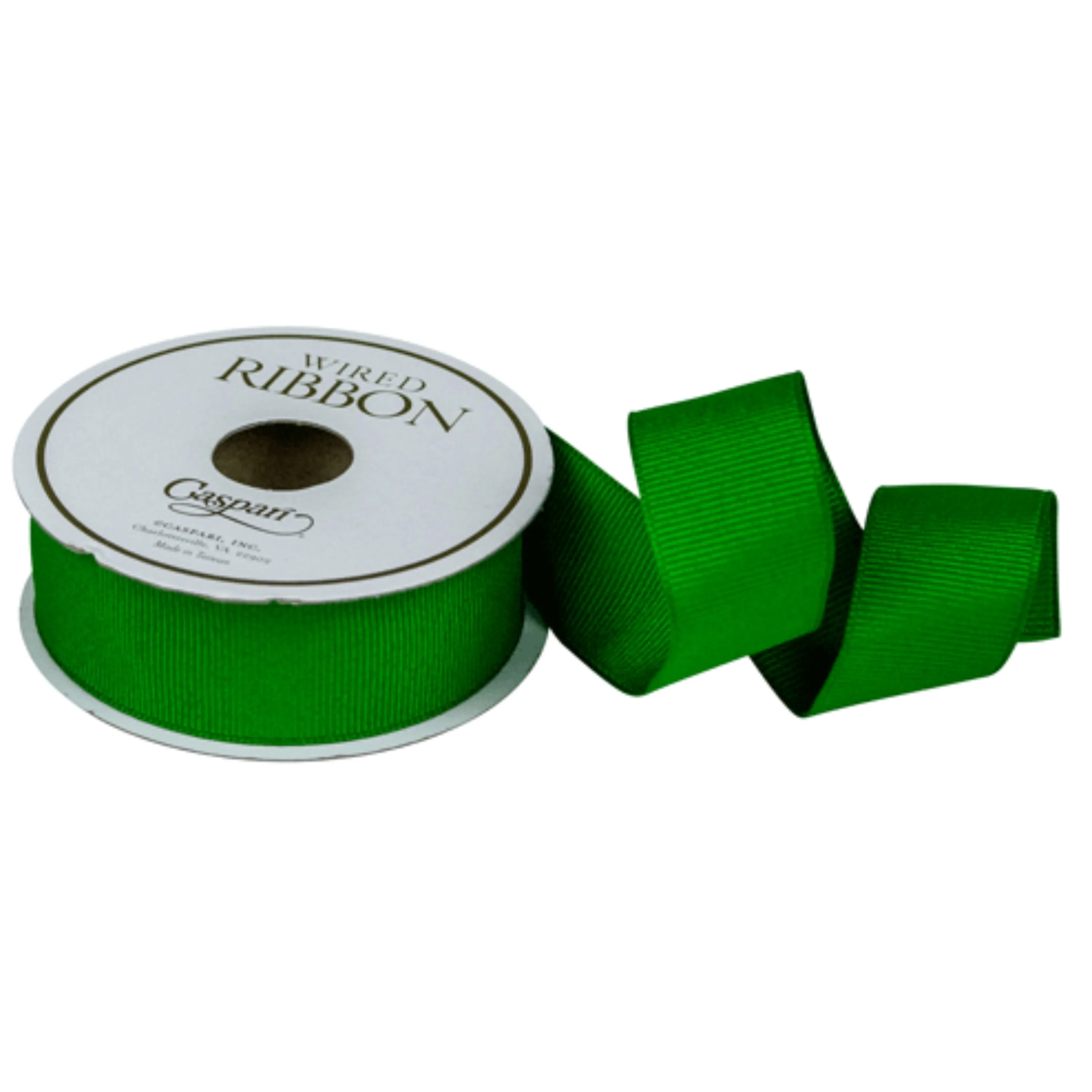 Grosgrain Emerald Green Ribbon - 1"w x 8 Yard Spool