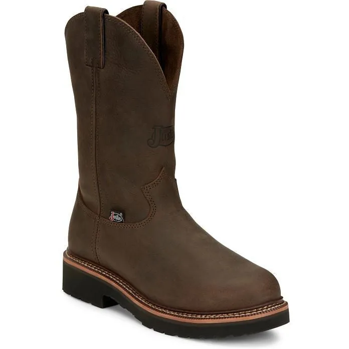 Justin Men's Carbide 11" Western Work Boot -Brown- OW4440