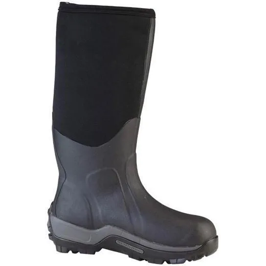 Muck Men's Arctic Sport Tall 17" WP Pull-On  Rubber Work Boot- Black- ASP-000A