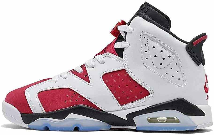 Nike Air Jordan 6 Retro 'Carmine' (GS) 384665-106 Kid's White/Carmine Shoes UP13