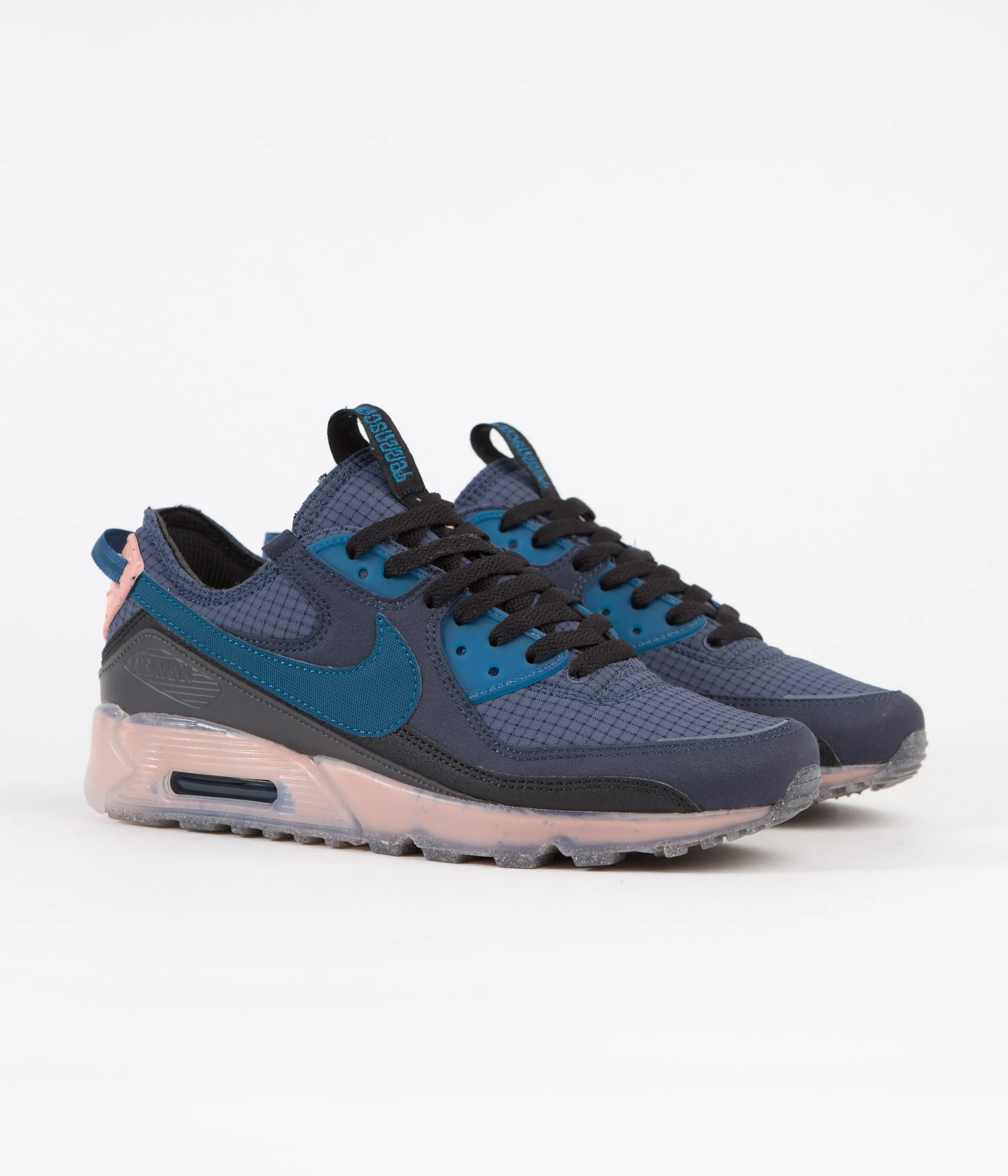 Nike Air Max Terrascape 90 Shoes - Obsidian / Marina - Thunder Blue