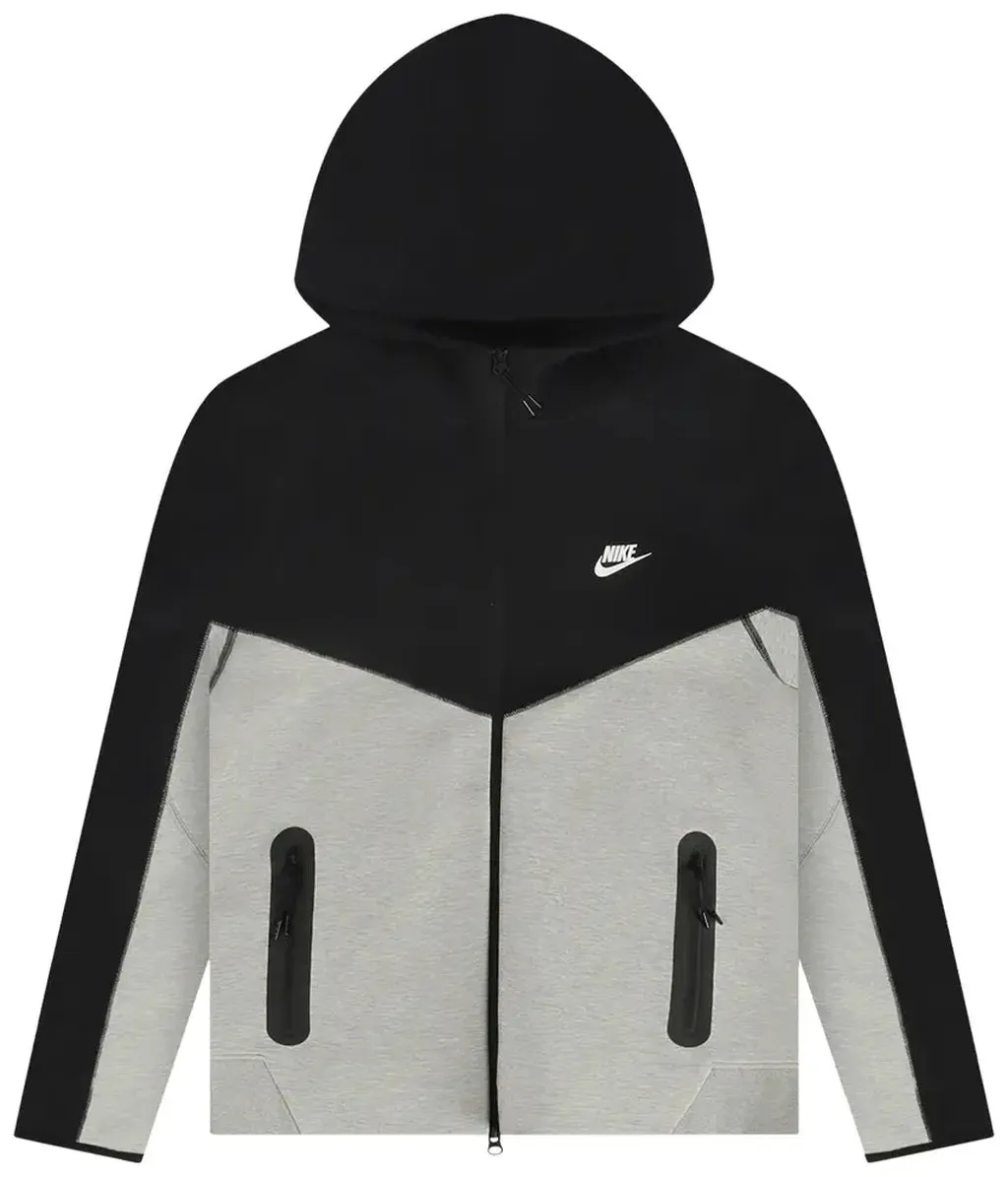 Nike Sportswear Tech Fleece Full-Zip Hoodie Grey Heather / Black