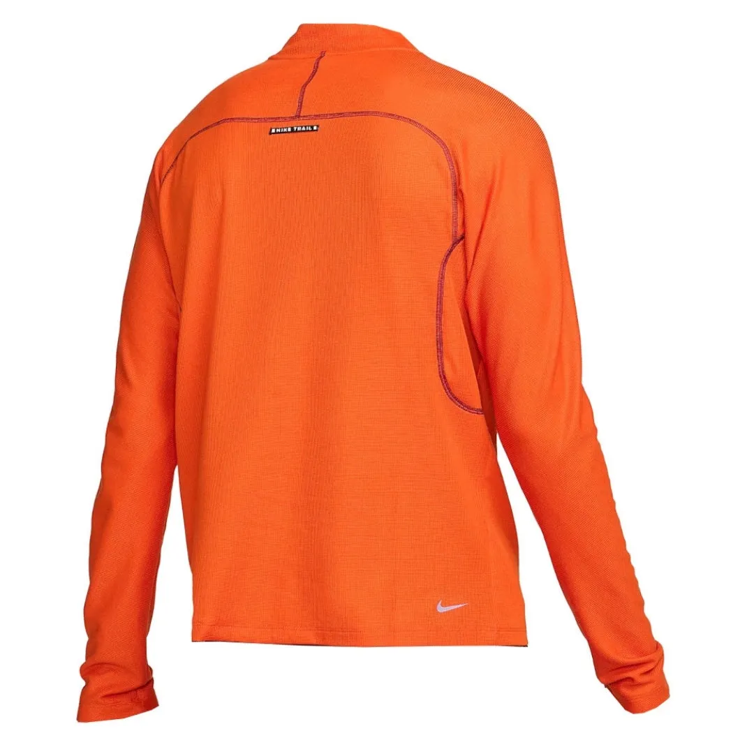 Nike Trail Long Sleeve Orange Running Top