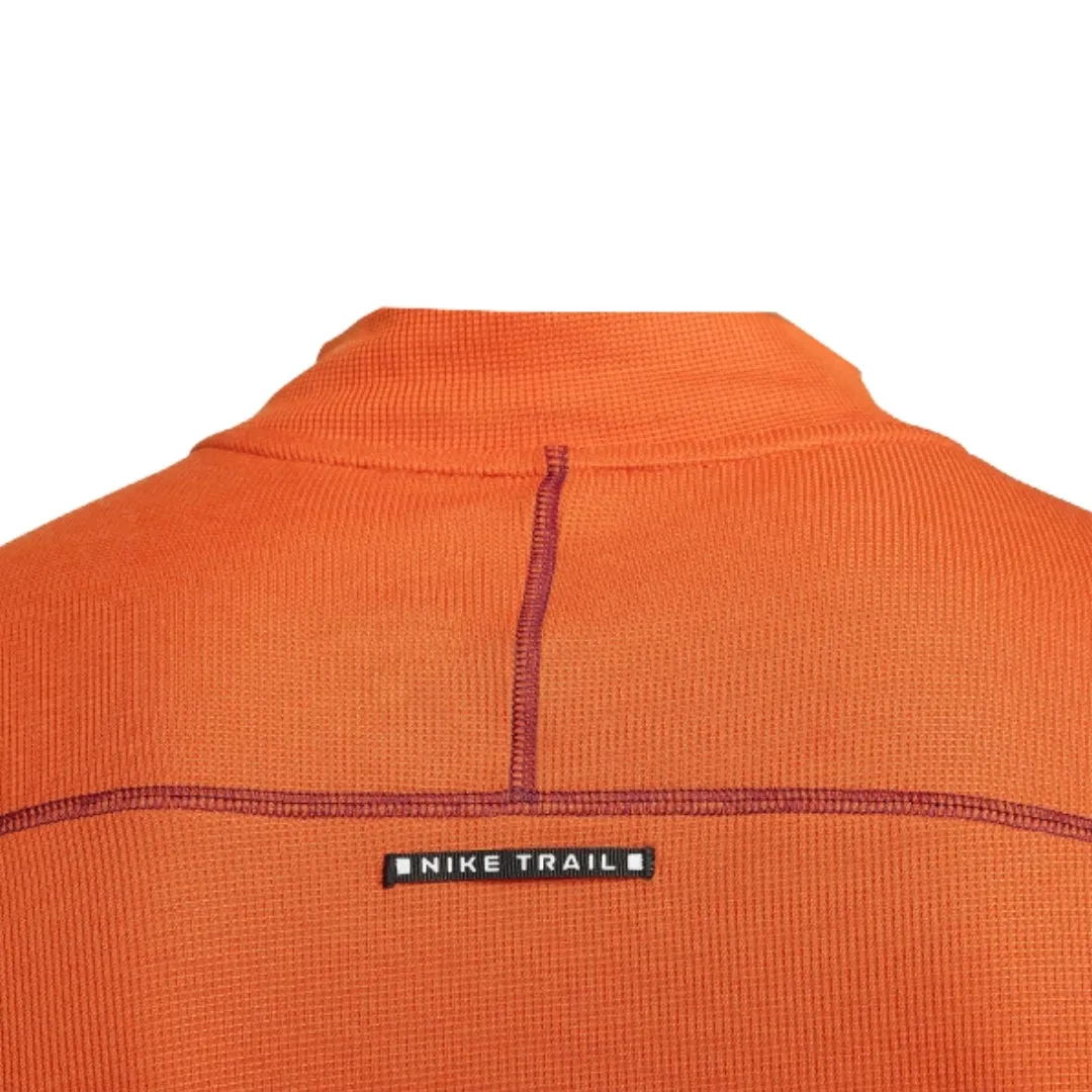 Nike Trail Long Sleeve Orange Running Top