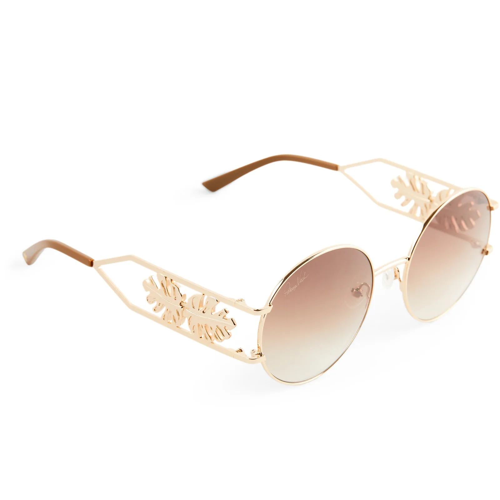 PATRICIA NASH - FAYE   SHINY GOLD   BROWN GRADIENT SUNGLASSES