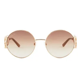 PATRICIA NASH - FAYE   SHINY GOLD   BROWN GRADIENT SUNGLASSES