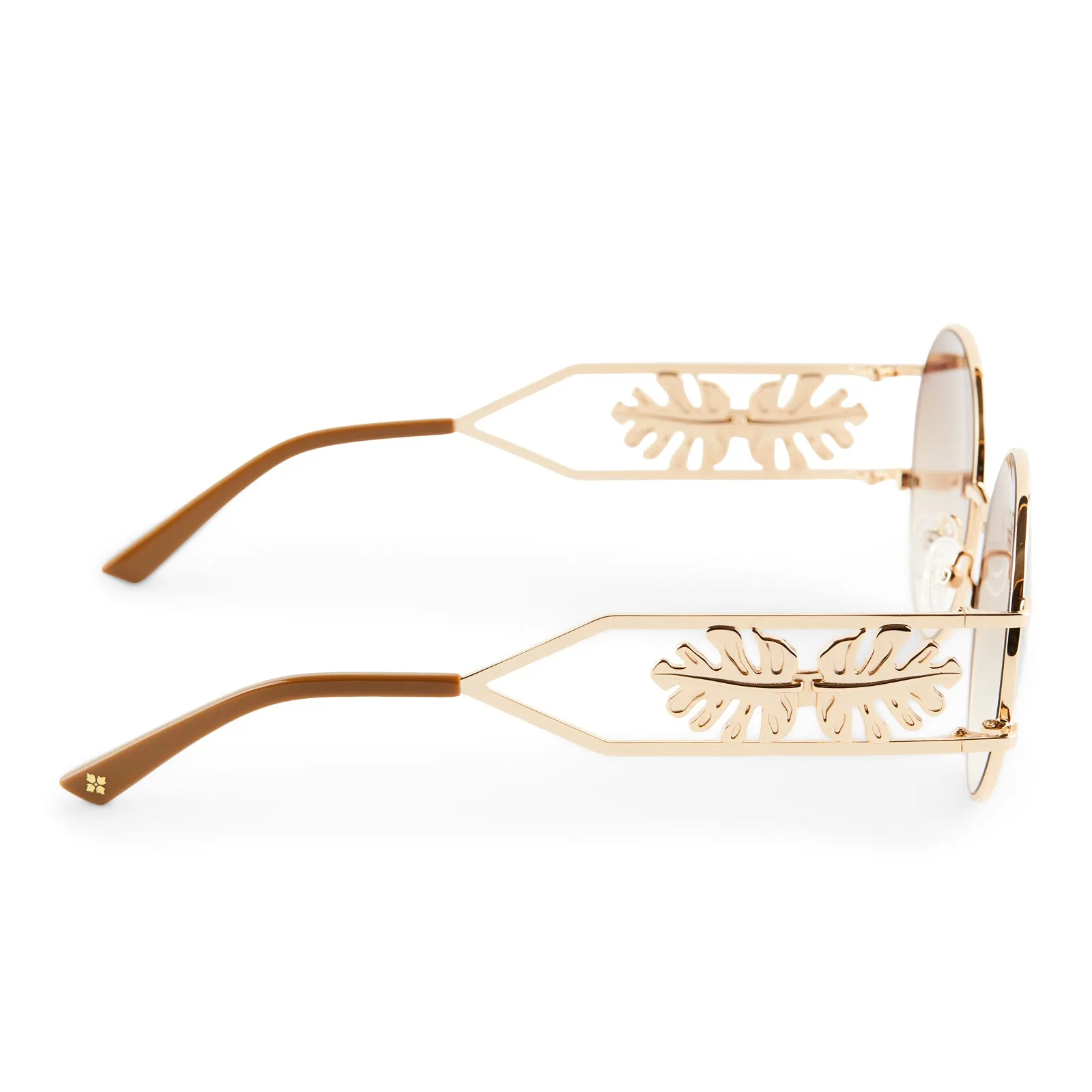 PATRICIA NASH - FAYE   SHINY GOLD   BROWN GRADIENT SUNGLASSES