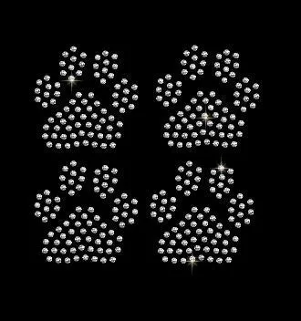 Paw Prints Spangle Embellishments - 60 Paw Prints