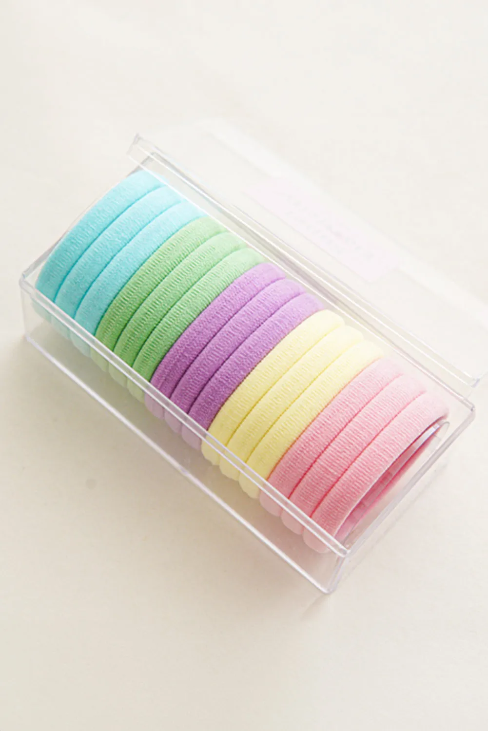 Pink Rainbow Colors High Elastic 15pcs/set Hair Tie without Box