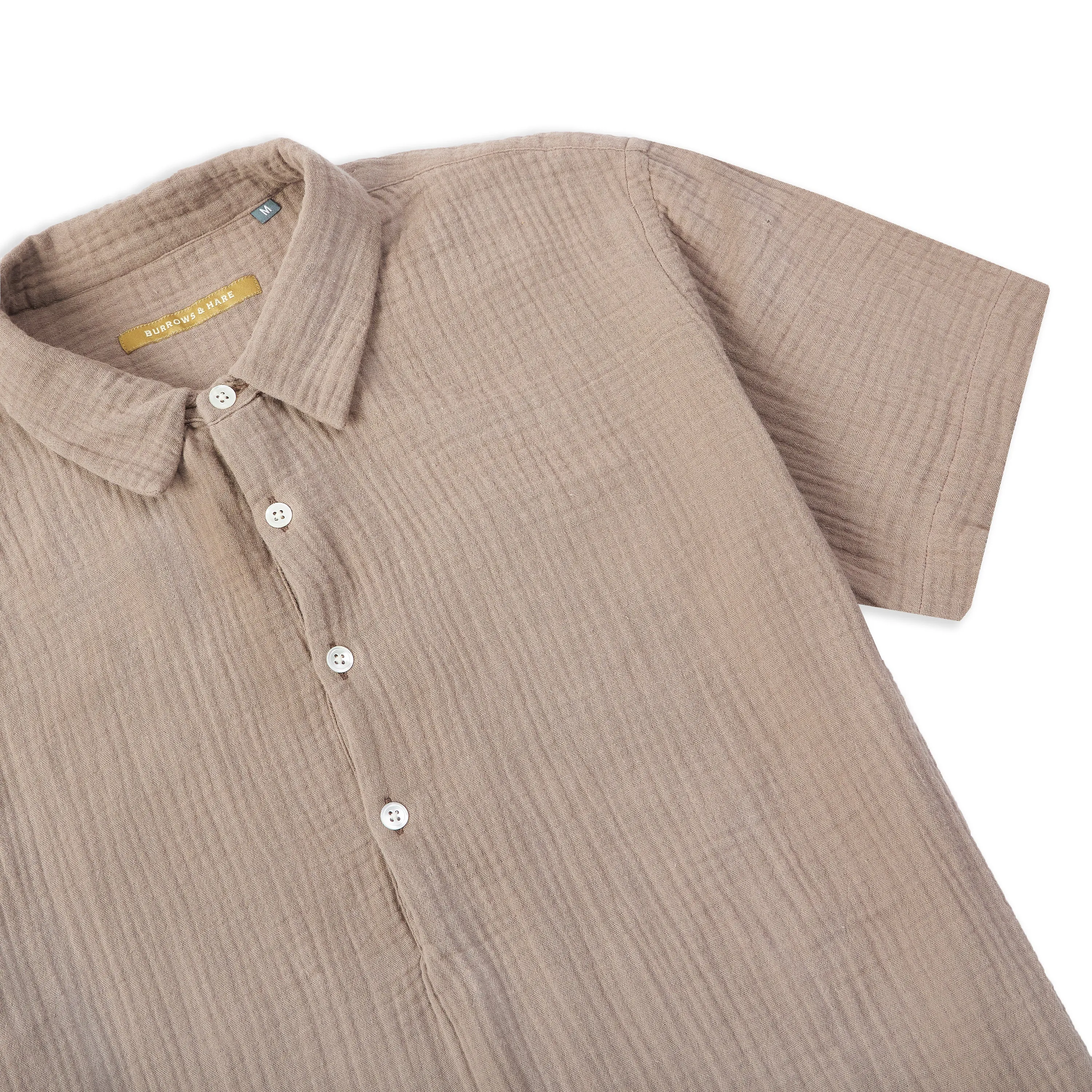 Pop Over Short Sleeve Morton Shirt - Brown