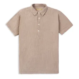 Pop Over Short Sleeve Morton Shirt - Brown