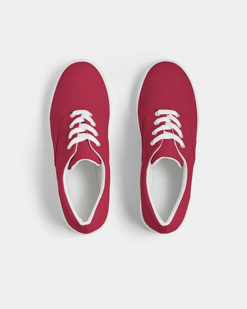 Shaded Red Canvas Sneakers | Women's | C0M100Y75K30