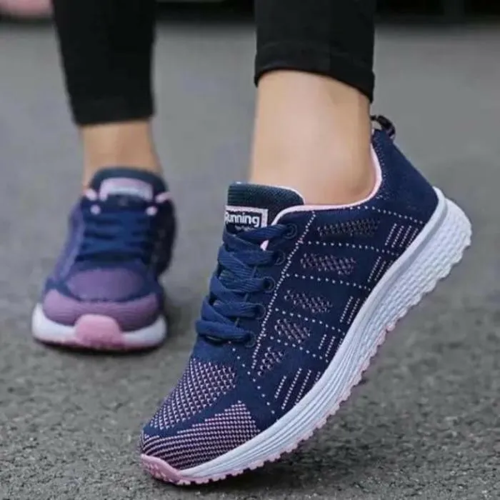 Sports Sneakers Women Casual Shoes Fashion Breathable Walking Mesh Flat Shoes