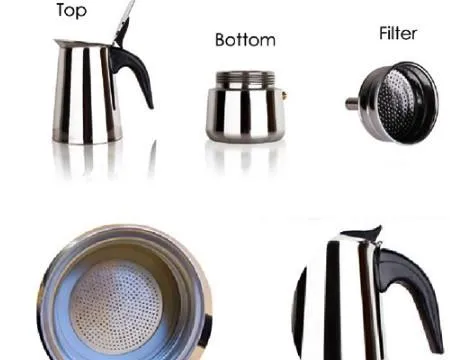 Stainless Steel Espresso Pot (300ml)