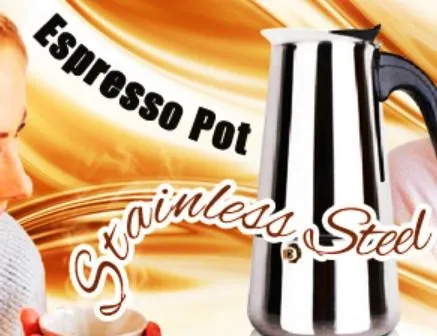 Stainless Steel Espresso Pot (300ml)